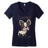 coffee makes me poop Women's V-Neck T-Shirt