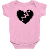 broken heart xxx black Baby Bodysuit