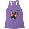 frenchie hipster Racerback Tank