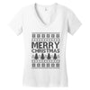 ugly merry christmas Women's V-Neck T-Shirt