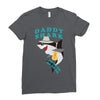 Daddy Shark -Shark Do Do Do Ladies Fitted T-Shirt