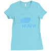 wave Ladies Fitted T-Shirt