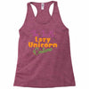 this is my lazy unicorn costume Racerback Tank