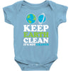 keep earth clean it's not uranus kawaii planets Baby Onesie