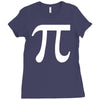pi symbol Ladies Fitted T-Shirt
