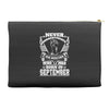 Never Underestimate Dog Rescuer Who Was Born September Accessory Pouches