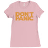 don't panic Ladies Fitted T-Shirt