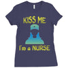 kiss a nurse Ladies Fitted T-Shirt