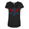 independence day Maternity Scoop Neck T-shirt