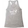 ballet like a sport only harder Racerback Tank