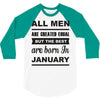 all men are created equal january 3/4 Sleeve Shirt