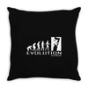 climbing ape to evolution climb indoor outdoor Throw Pillow