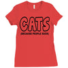 cat lovers Ladies Fitted T-Shirt