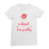 feed me a donut Ladies Fitted T-Shirt