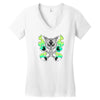 tribal alolan marowak Women's V-Neck T-Shirt