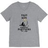 Dad And Son Fishing Partners For Life V-Neck Tee