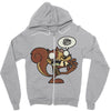 zombie ardilla Zipper Hoodie