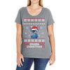 ohana christmas stitch Ladies Curvy T-Shirt