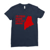 funny maine state Ladies Fitted T-Shirt