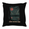 camp crystal lake Throw Pillow