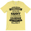 Super Cool Nanny Of A Freaking Awesome Grandson T-Shirt