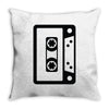 retro cassette Throw Pillow