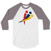 red blu yellow 3/4 Sleeve Shirt