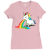 where rainbows come from (green) Ladies Fitted T-Shirt