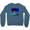 florida palm trees sunset Crewneck Sweatshirt