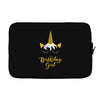 birthday unicorn girl. Laptop sleeve