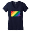 Pennsylvania LGBT Rights Women's V-Neck T-Shirt