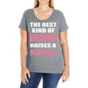 the best kind of mom raises a nurse Ladies Curvy T-Shirt