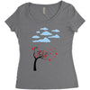 Tree Of Love Women's Triblend Scoop T-shirt
