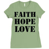 faith hope love Ladies Fitted T-Shirt