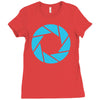 camera shutter Ladies Fitted T-Shirt