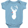 deer skull christmas Baby Bodysuit