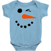 snowman face Baby Bodysuit