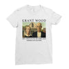 Grant Wood American Gothic Ladies Fitted T-Shirt