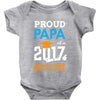 Class of 2017 Proud Papa Graduation Baby Onesie