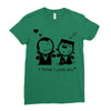 i love you Ladies Fitted T-Shirt