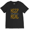 KEEP REAL V-Neck Tee