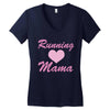 running mama Women's V-Neck T-Shirt