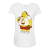fractal comic book guy Maternity Scoop Neck T-shirt