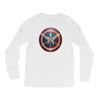 cotton captain america shield distressed, ideal gift or present Long Sleeve Shirts
