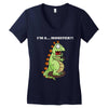 oh no monster Women's V-Neck T-Shirt