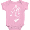 undefeated stencil football Baby Onesie