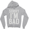 sorry i'm bad (2) Zipper Hoodie