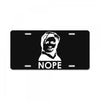 nope License Plate