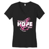 we have this hope breast cancer awareness Women's V-Neck T-Shirt