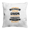 Super Cool Grandpa Of A Freaking Awesome Granddaughter Throw Pillow
